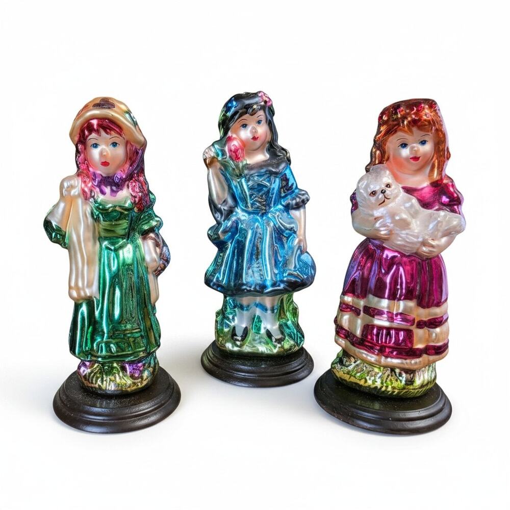 Thomas Pacconi Classics Mercury Glass Girls Set 3